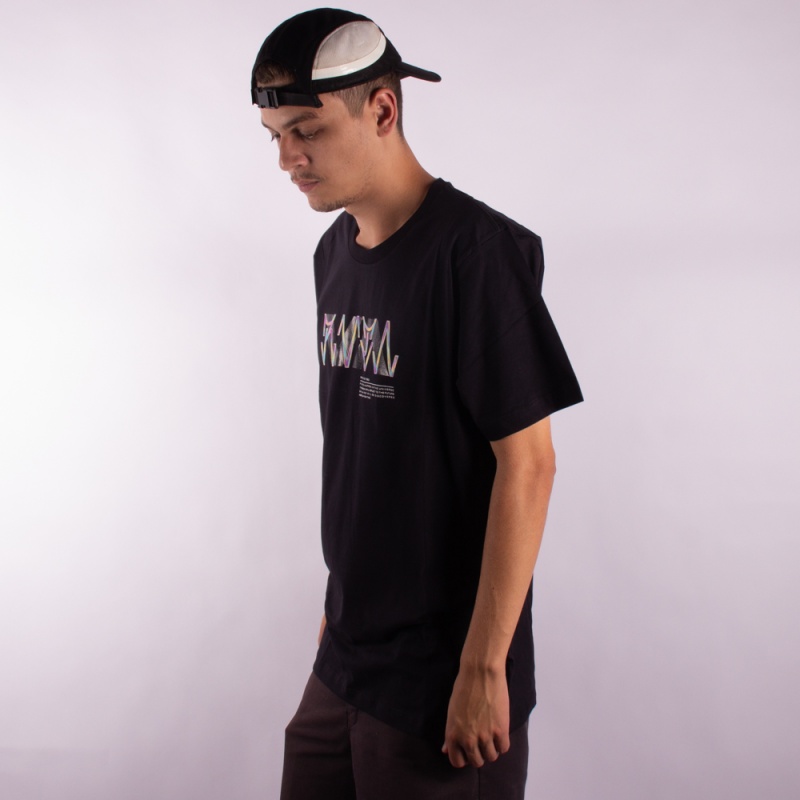 Camiseta RVCA Oito80 Origins Preto